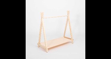 sweet home kledingrek tipi - dennenhout & beige