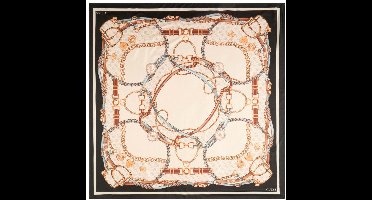 GUESS sjaal Kefiah 120x120 Black zwart