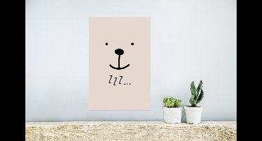 Poster Quotes - Slapen - Kinderen - Spreuken - Zzz... - Kids - Baby - 20x30 cm - Poster Babykamer