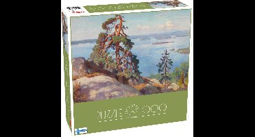 Tactic Eero Järnefelt Landscape from Koli – Puzzel – 1000 stukjes – Finse Meesterkunst en Natuur – Strak en Rustgevend Ontwerp – Hoogwaardige Scandinavische Kwaliteit