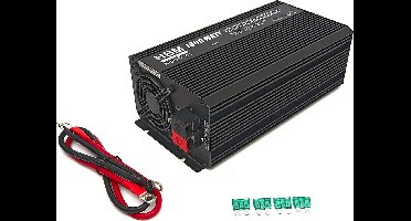 Professionele 12 Volt – 230 Volt Zuivere Sinus Spanningsomvormer 1000 Watt