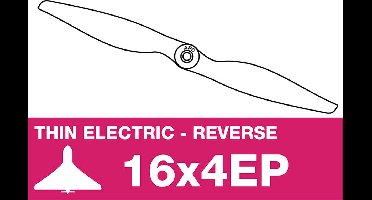 APC - Electro propeller - smal - Pusher / Linkslopend - 16X4EP