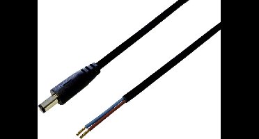 TRU COMPONENTS Laagspannings-aansluitkabel Laagspanningsstekker - Open kabeleinde 5.50 mm 2.50 mm 30.00 cm 1 stuk(s)