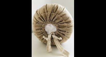 Gustiana® Losse Sloop/Hoes voor Rolkussen - Guling - Sluimerrol - L85 x B35 x ø20 cm - Beige