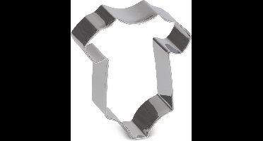 uitsteekvorm Baby Romper 7 cm RVS zilver