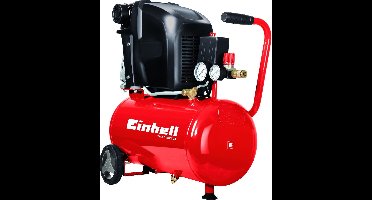 Einhell Elektrische Compressor TE-AC 230/24/8 - 1500 W - 8 bar - 24 L tank - Aanzuigcapaciteit: 230 l/min - Oliegesmeerd