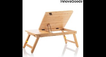 Bamboo Folding Side Table Lapwood InnovaGoods