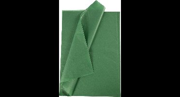 Tissuepapier - Zijdepapier - Crepepapier - Vloeipapier - Groen - Verpakken - Decoreren - Knutselen - 50x70 cm - 14 gram - 10 vellen