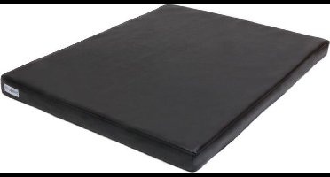 Topmast Hondenkussen Benchkussen Leatherlook zwart.-maat 5 -105 x 70 cm