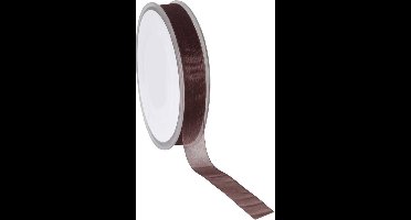 Bruin Organza lint 15 mm / 50 mtr.