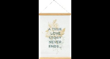 Poster A True Love Story Never Ends canvas