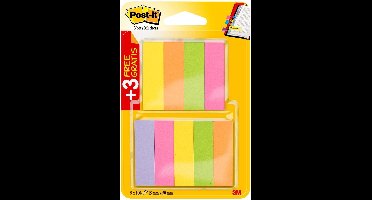 Post-it Plakindex 670-6+3 15 mm x 50 mm Neon-pink, Neon-groen, Neon-geel, Neon-oranje, Violet 900 vellen