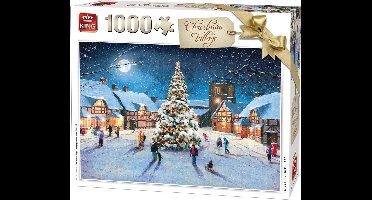 King Kerstpuzzel Christmas Village - 1000 stukjes - 68 x 49 cm