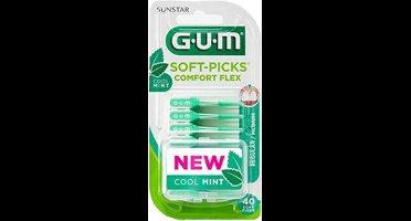 3x GUM Soft-Picks Comfort Flex Mint Medium 40 stuks