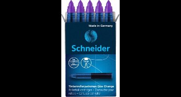 Schneider rollerball vulling - One Change - doosje a 5 stuks - paars - S-185408