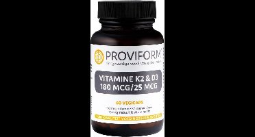 Proviform Vitamine K2 180mcg & D3 25mcg 60 Vegetarische capsules