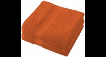 De Witte Lietaer Badhanddoek Stephanie 100 Cm Katoen Oranje 2 St
