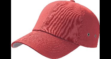 Atlantis Actie 6 Paneel Chino Baseball Cap (Pakket van 2) (Rood)