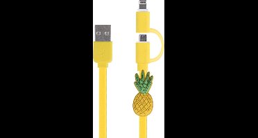 Charging cable 2in1 micro USB & 8-pin Pineapple