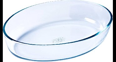 Pyrex - Iconic's Ovenschaal Ovaal 2,2 liter - Transparant - Borosilicaatglas
