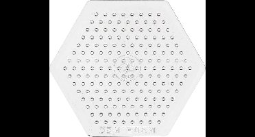 Onderplaat, kleine zeskant, afm 7 cm, medium, 10 stuk/ 1 doos