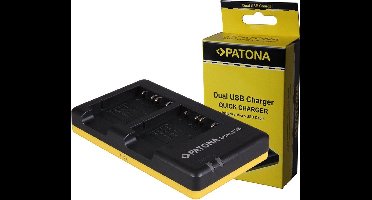PATONA Dual Quick-Charger f. Sony NP-BG1 DSC H55 H70