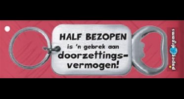 Sleutelhanger/opener Half Bezopen