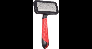 Flamingo Hondenverzorging Slickerborstel Zacht met Handvat  - M