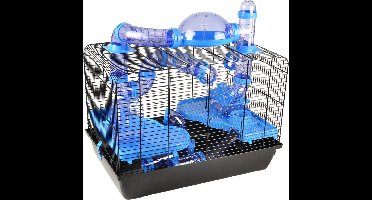 Flamingo - Hamsterkooi Aldo - Blauw - 58 x 38 x 55 cm