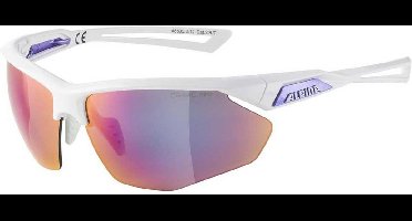 Alpina Nylos Hr Gespiegeld Zonnebril Wit Purple Mirror/CAT3