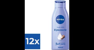 NIVEA Zijdezachte Bodymilk - 400 ml - Voordeelverpakking 12 stuks