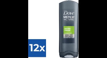 Dove Men+Care Shower Extra Fresh - 250 ml - Douchegel - Voordeelverpakking 12 stuks