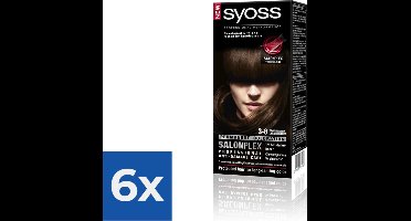 Syoss - Haarverf - 3_8 - Donker Goudbruin - 115ml x 6