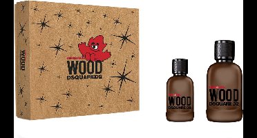 Dsquared² Original Wood Giftset - 100 ml eau de parfum spray + 30 ml eau de parfum spray - cadeauset voor heren