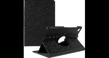 Draaibaar Tablethoes met Standaard geschikt voor Samsung Galaxy Tab A9 (2023) SM-X110, SM-X115 | Tabletcase - Bookcase met regelbare standen - Tablet Hoes - Hoesje met Rotatie - Zwart