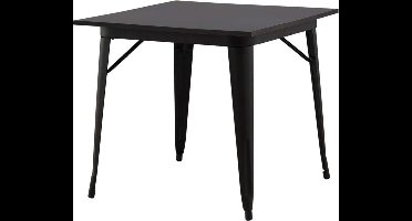 Tempe eetkamertafel 80x80cm zwart.