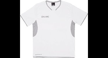 Spalding Shooting Shirt Heren - Wit / Zilver | Maat: XL
