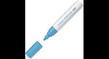 Pilot Pintor Pastel Blauwe Verfstift - Medium marker met 1,4mm schrijfbreedte - Inkt op waterbasis - Dekt op elk oppervlak, zelfs de donkerste - Teken, kleur, versier, markeer, schrijf, kalligrafeer…