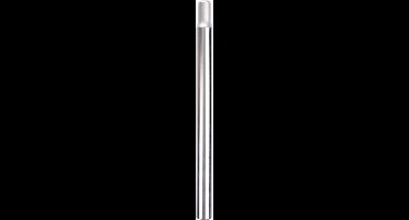 Vwp Zadelpen Vast Kaars 27,8 X 350 Mm Aluminium Zilver