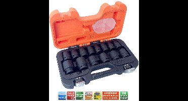 BAHCO D/S14 slagdopsleutelset 1/2", 10-27mm