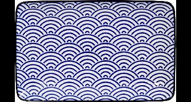 Tokyo Design Studio - Nippon Blue Sushibord - Golven - 21x13.5cm