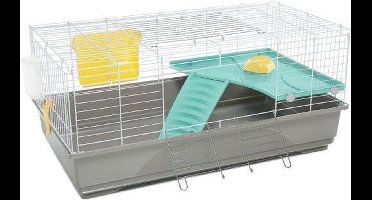 Imac knaagdierkooi ronny 100 taupe / mintgroen 100x54,5x45 cm