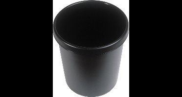 Helit the german H6106195 Prullenbak 30 l (Ø x h) 350 mm x 405 mm Polyethyleen Zwart 1 stuk(s)