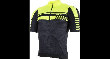 AGU Jersey SS Naro  Fietsshirt - Maat L  - Mannen - zwart/geel