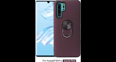 Hoesje Geschikt voor Huawei P30 Pro hoesje Shockproof Armor case - back cover – TPU – Wijn Rood