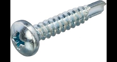 Zelfborende Plaatschroeven - Phillips 2 Bolkop - 4,8 x 13mm - Voldraad - Verzinkt (200 stuks)