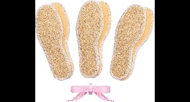 Bama Fresh Sun Color Kids Barefoot Inlegzolen voor een Comfortabel Zomers Barefoot Gevoel 3 Paar Unisex Beige + Gratis 1 Satijnen Veters (twv €5,95) - 30