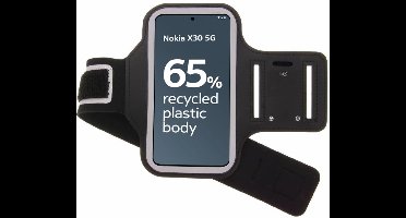 Hoesje geschikt voor Nokia X30 hardloop armband - Sportband - hoesje - zwart