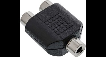 3,5mm Jack mono (v) - Tulp stereo (v) adapter