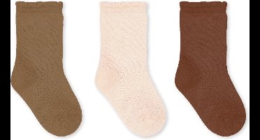 Konges Sløjd - Pointelle Sokken (set van 3) - Sokken - Tigers Eye